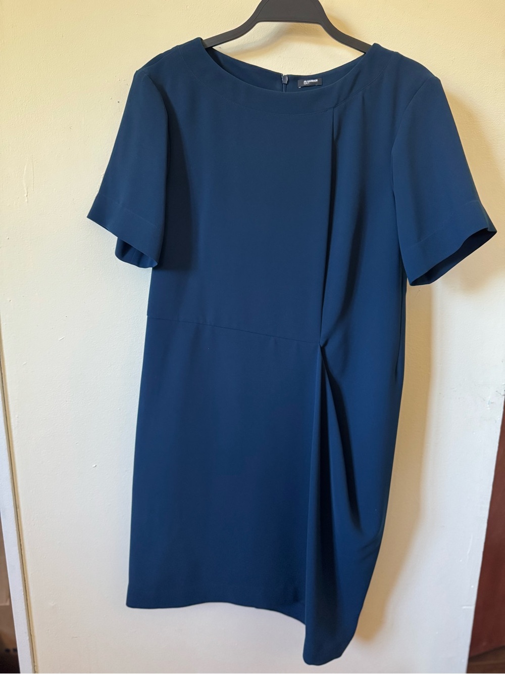 Jil Sander Navy Short-Sleeve Tunic Dress Size XS